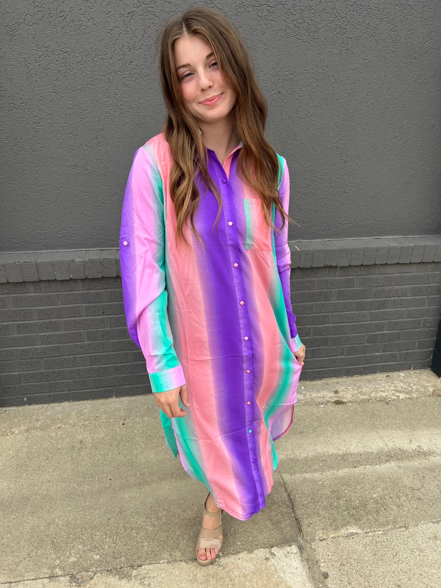 Colorful Slip Dress